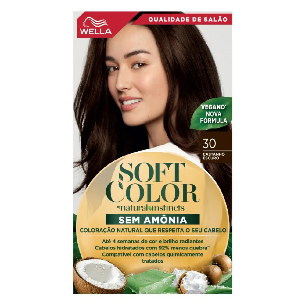 Tintura Semi Permanente Soft Color 30 Castanho Escuro em Oferta na Shopee