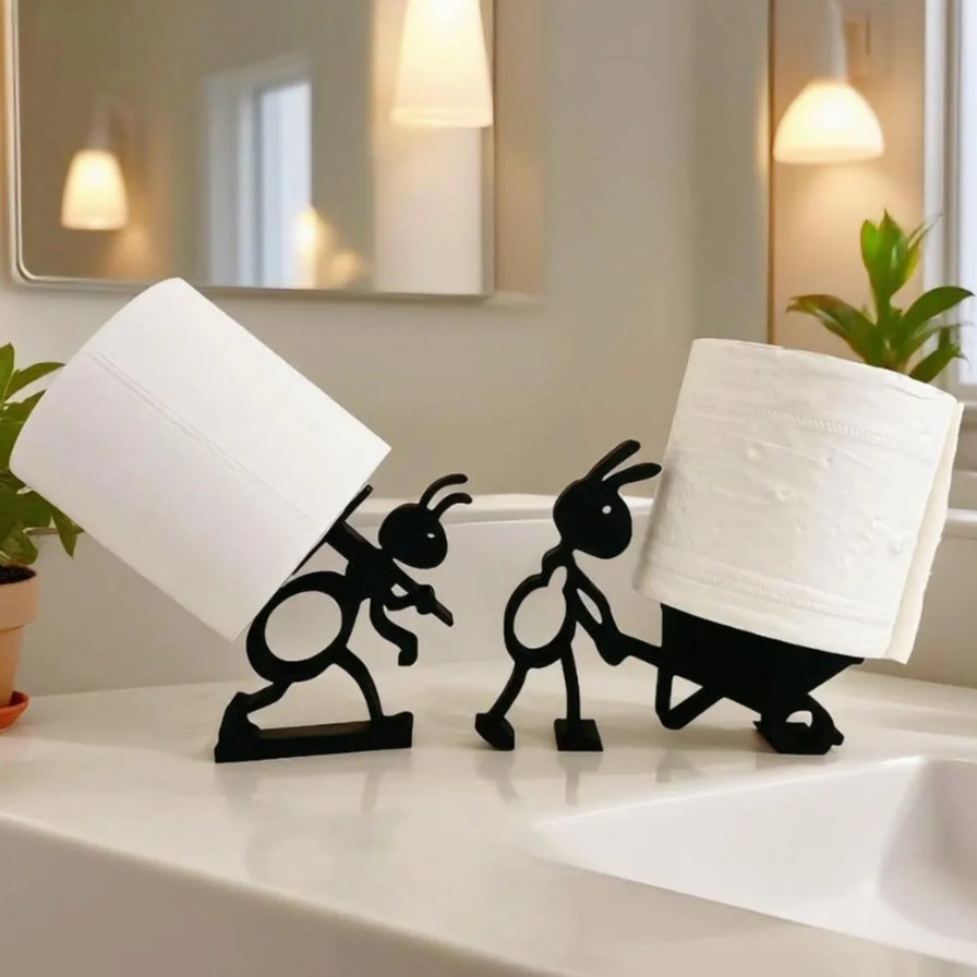 Suporte Para Papel Higiênico Formiguinhas