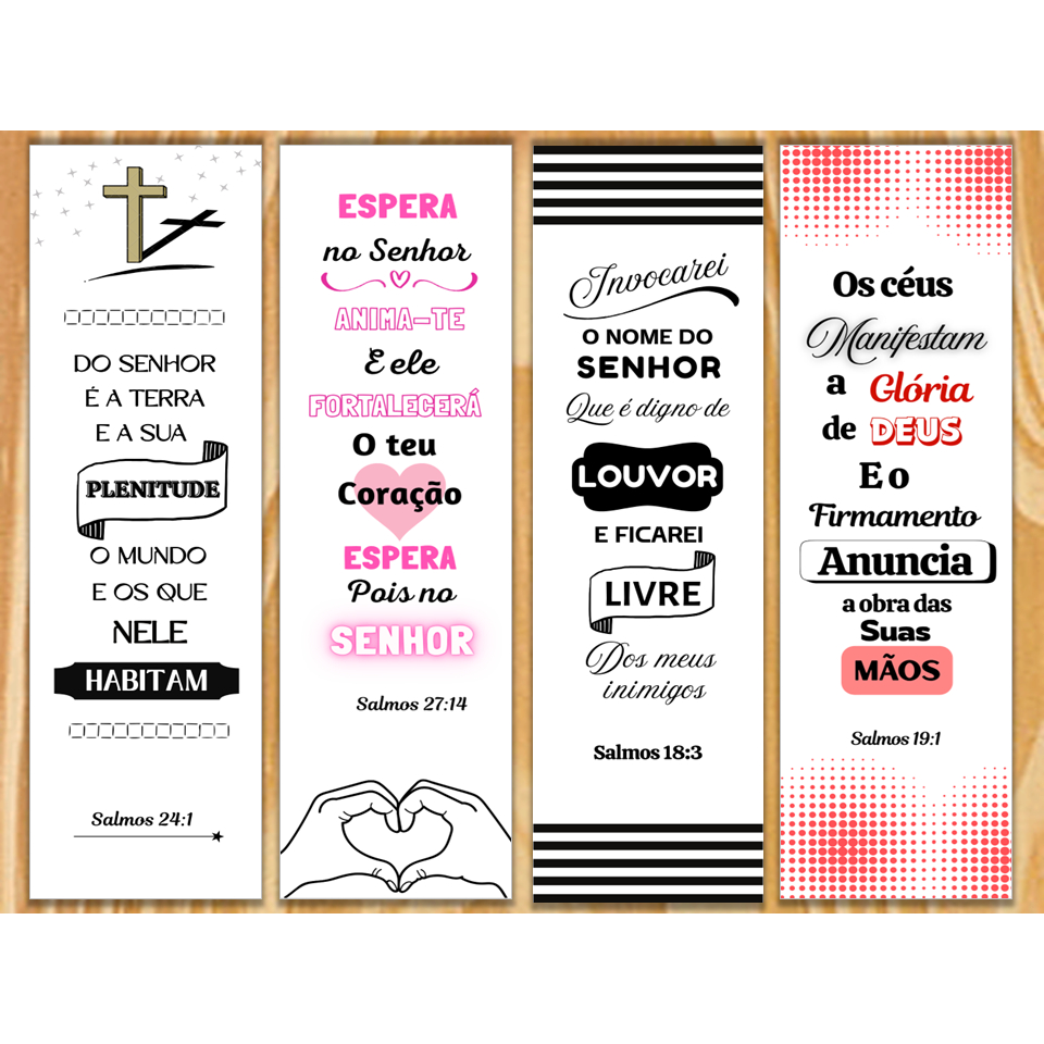 Kit 80/100 Marcadores de página, Salmos, brindes, lembrancinhas em Oferta na Shopee