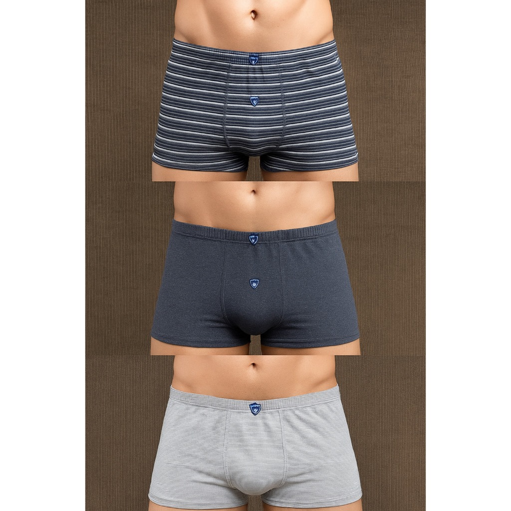 Kit com 10 Cuecas Boxer Listra Conforto na Romantic - Boxer Listra - Sortido
