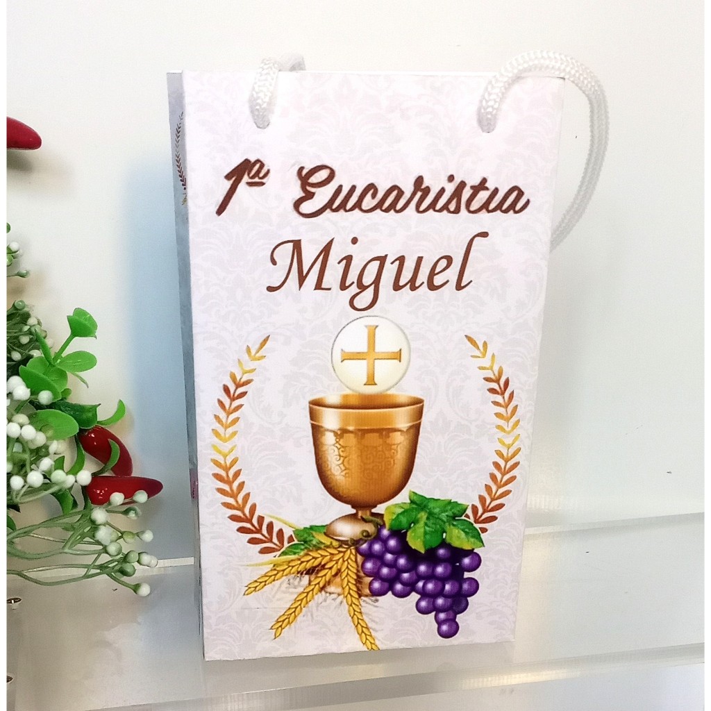 SACOLINHA PERSONALIZADA PARA LEMBRANCINHA - PRIMEIRA EUCARISTIA.