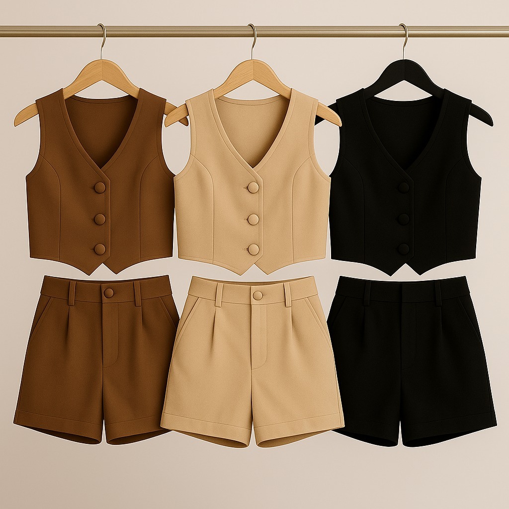 Conjunto Alfaiataria Social Confortável Zero Transparência Verão Tecido Premium Elegante Casual