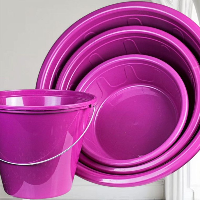 Kit Lavanderia Prático com 3 Bacias 28L + 15L + 7,5L e 1 Balde 5,5L Multiuso Utilidades em Oferta na Shopee