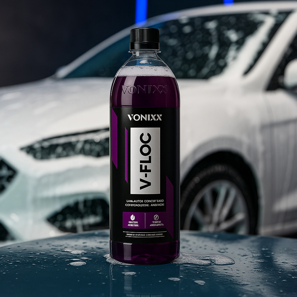 Detalhes do Shampoo Automotivo Vonixx V-Floc 2011069 500ml Concentrado pH Neutro Limpeza Profunda e Brilho