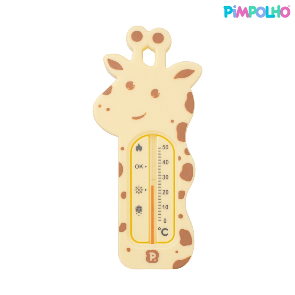 Termômetro De Banheira Girafa Unissex Pimpolho - Amarelo
