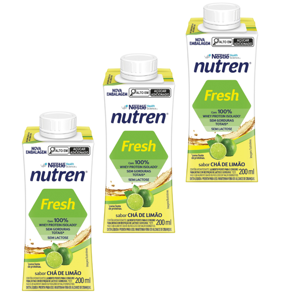 Nutren Fresh 200ml Nestlé (Kit com 03 unidades)