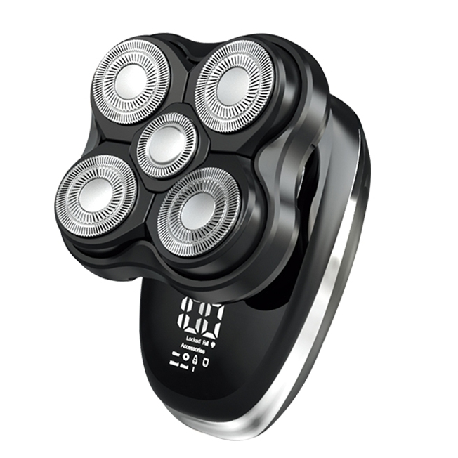 Barbeador Elétrico Profissional Kemei KM-T-378 – 5 Lâminas Alta Performance Shaver Careca T378 em Oferta na Shopee