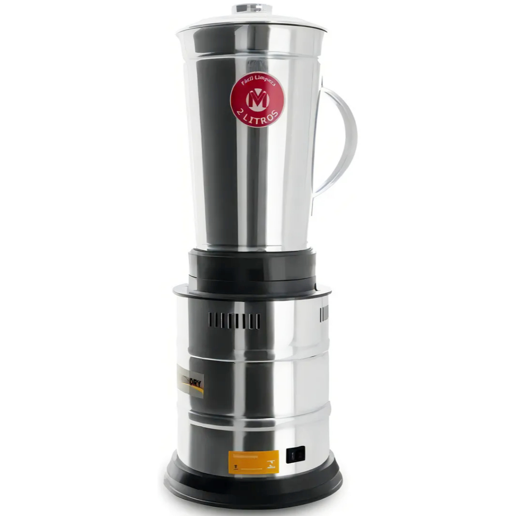 Liquidificador Industrial 2 Litros Baixa Rotação Triturador Inox Bolo Massa Líquida Açaí Vithory