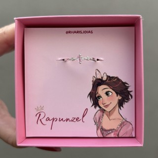 Anel Rapunzel Enrolados Prata 925 Navete