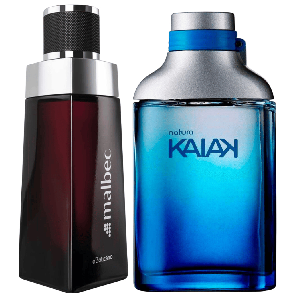 Kit 2 Perfumes Masculinos Nacionais 100ml Cada Embalagem de Vidro Lacrado