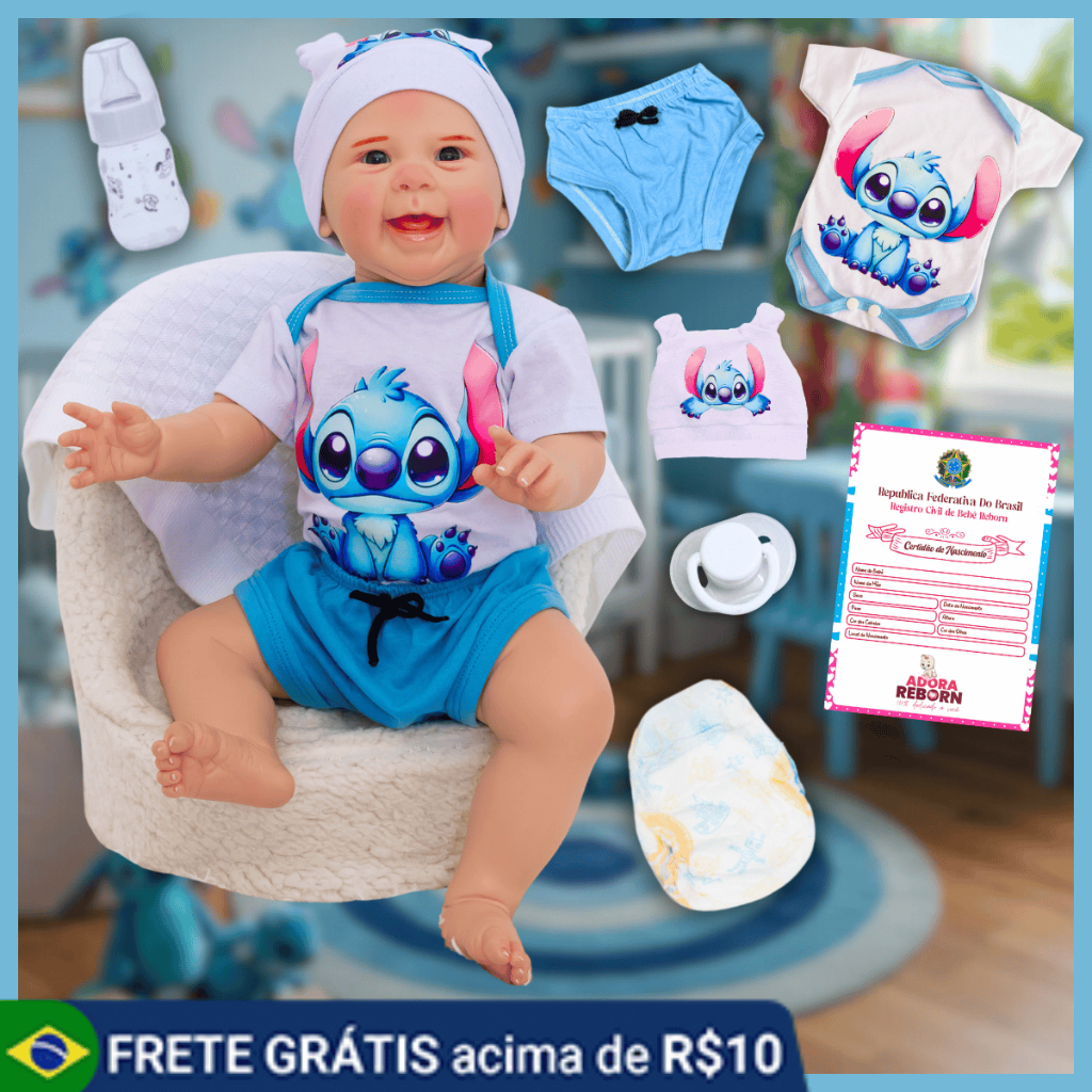 Bebê Reborn Boneco Mayze Recém-Nascida Original Realista de Silicone - Variações
