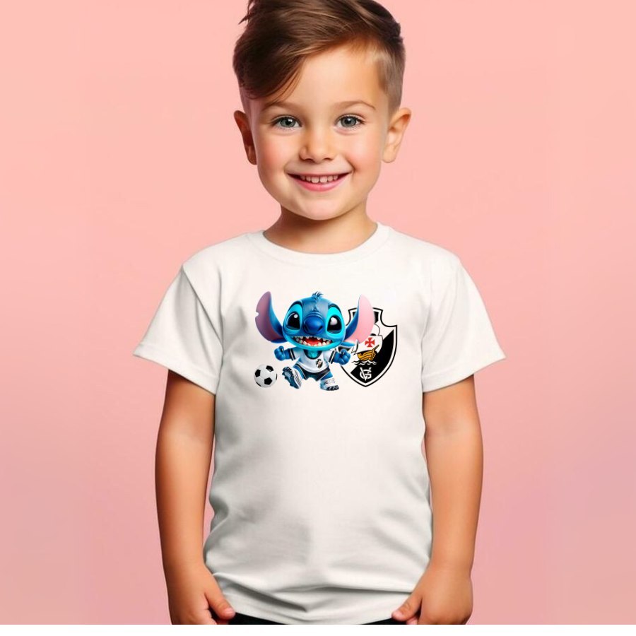 Camisa Do Vasco Infantil Branca - Camiseta Para Criança Do Vascao