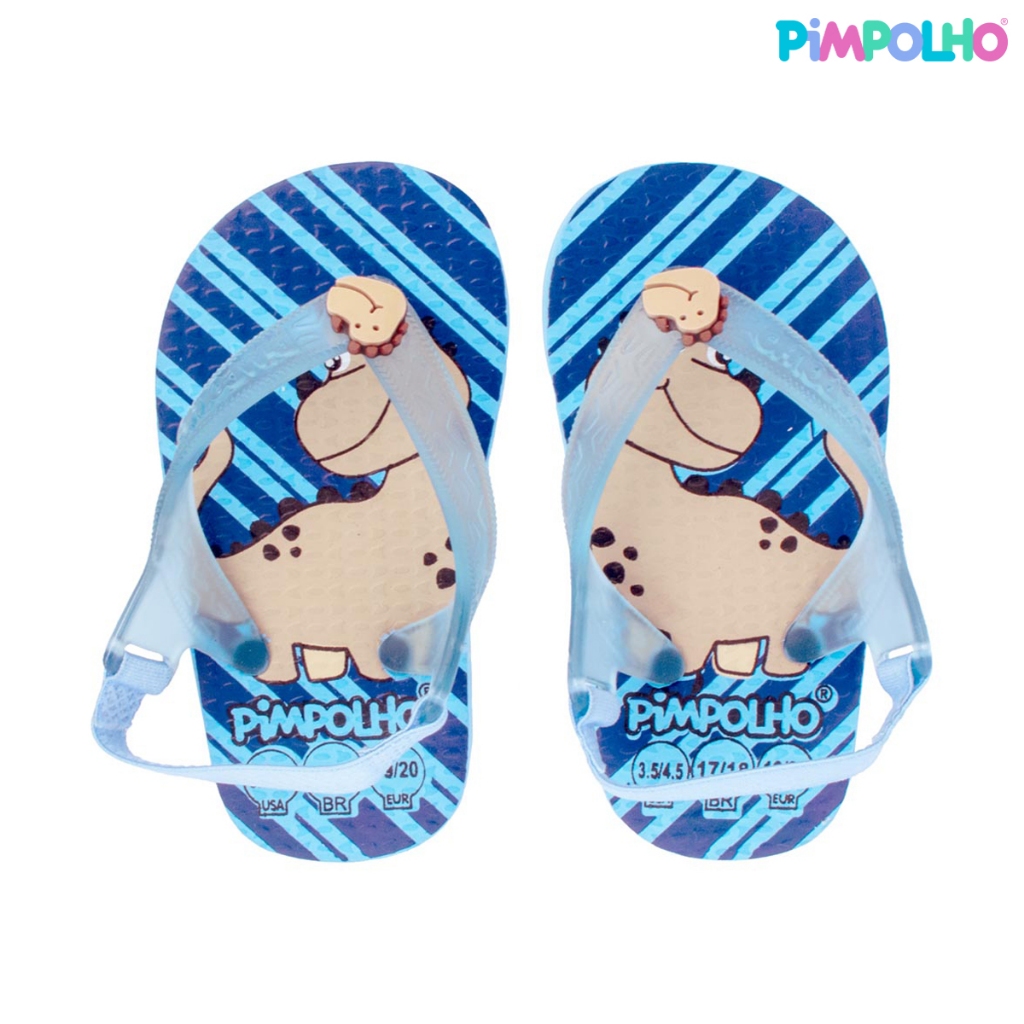 Sandália Praiana Baby Azul Dinossauro Menino Pimpolho em Oferta na Shopee