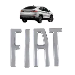 Emblema Porta Mala Fastback 2022 a 2024 Logo Fiat Cromado ou Preto