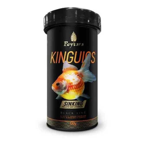 Ração Poytara Kinguio Sinking 130g Black Line - Ração Super Premium