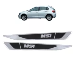 Emblema aplique Lateral MSI Polo Virtus 2018 a 2022