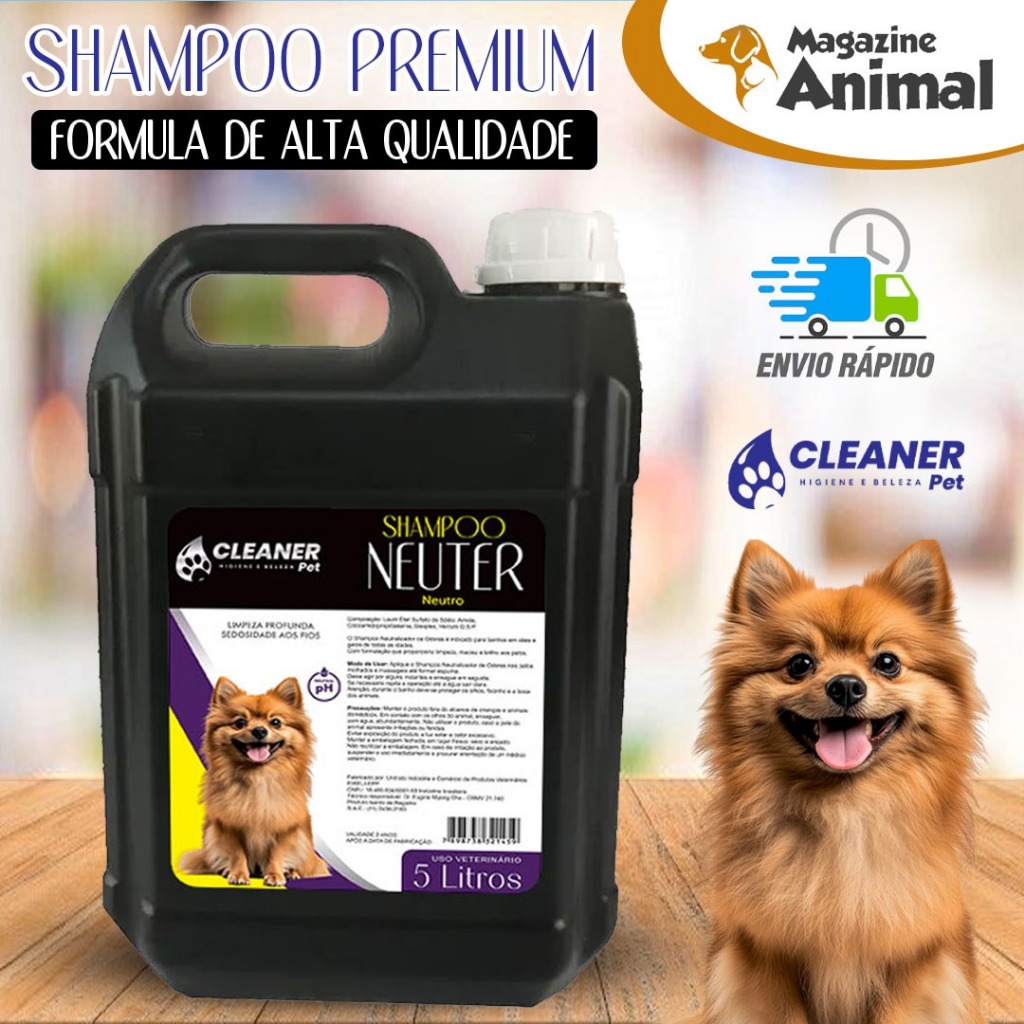 Shampoo Profissional Neutro para Cachorro 5L