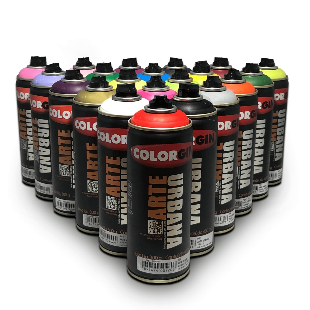 Spray Colorgin Fosco Arte Urbana Cores