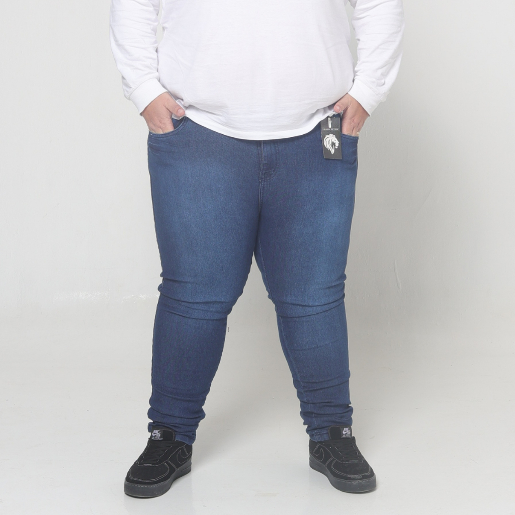 Calça Jeans lycra Masculino Plus Size Elastano Premium Tam 50 ao 56 COPA DO MUNDO
