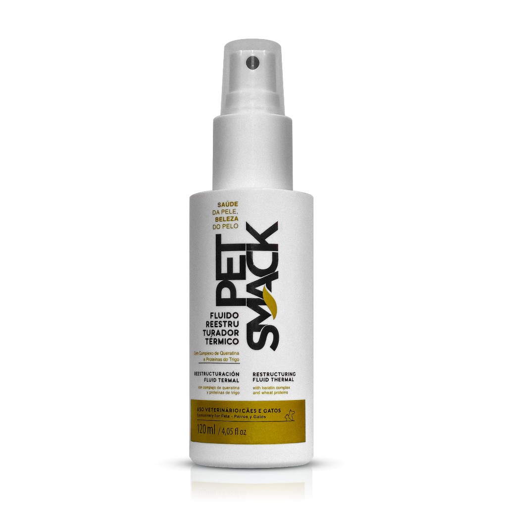 Pet Smack Fluido Reestruturador Térmico 120ml para Cães e Gatos Centagro