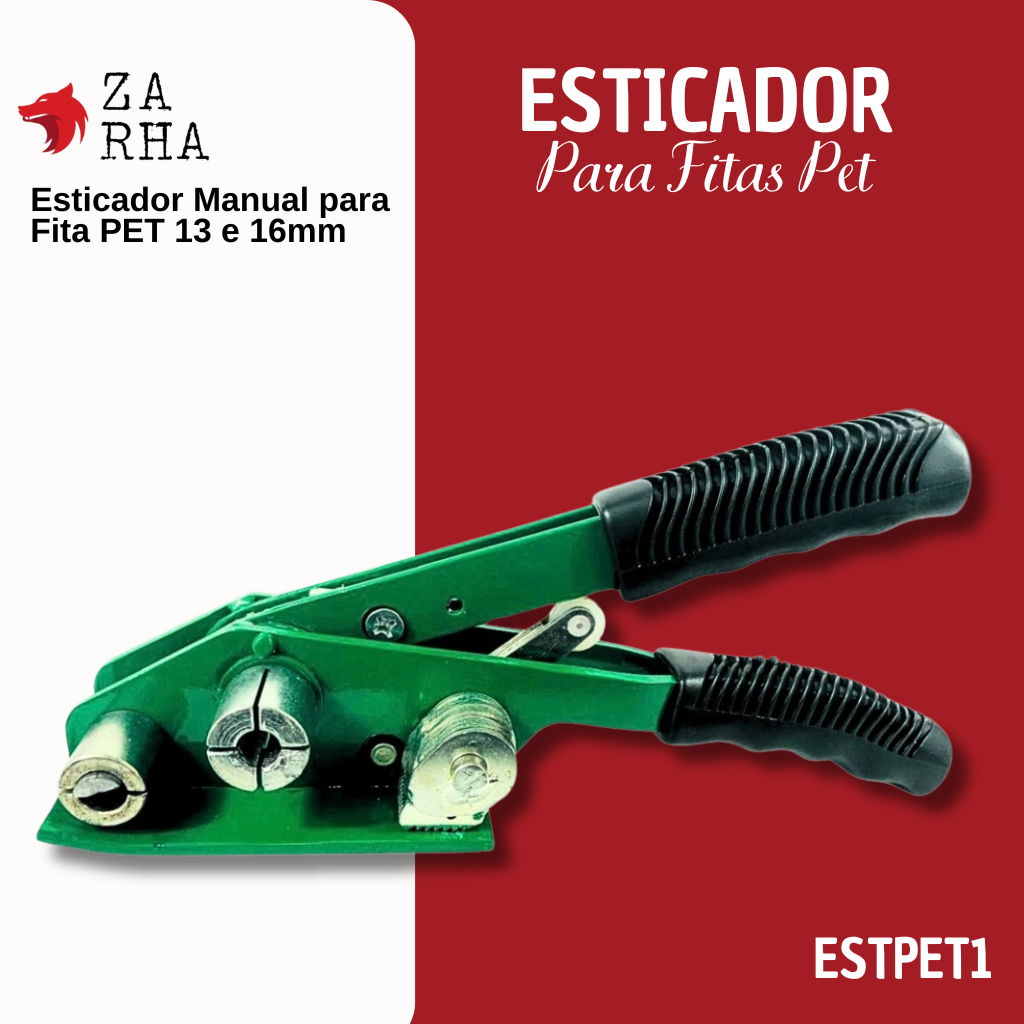 Esticador Manual para Fita PET 13mm e 16mm Magus ESTPET1 Tensionador Corte de Alta Precisão