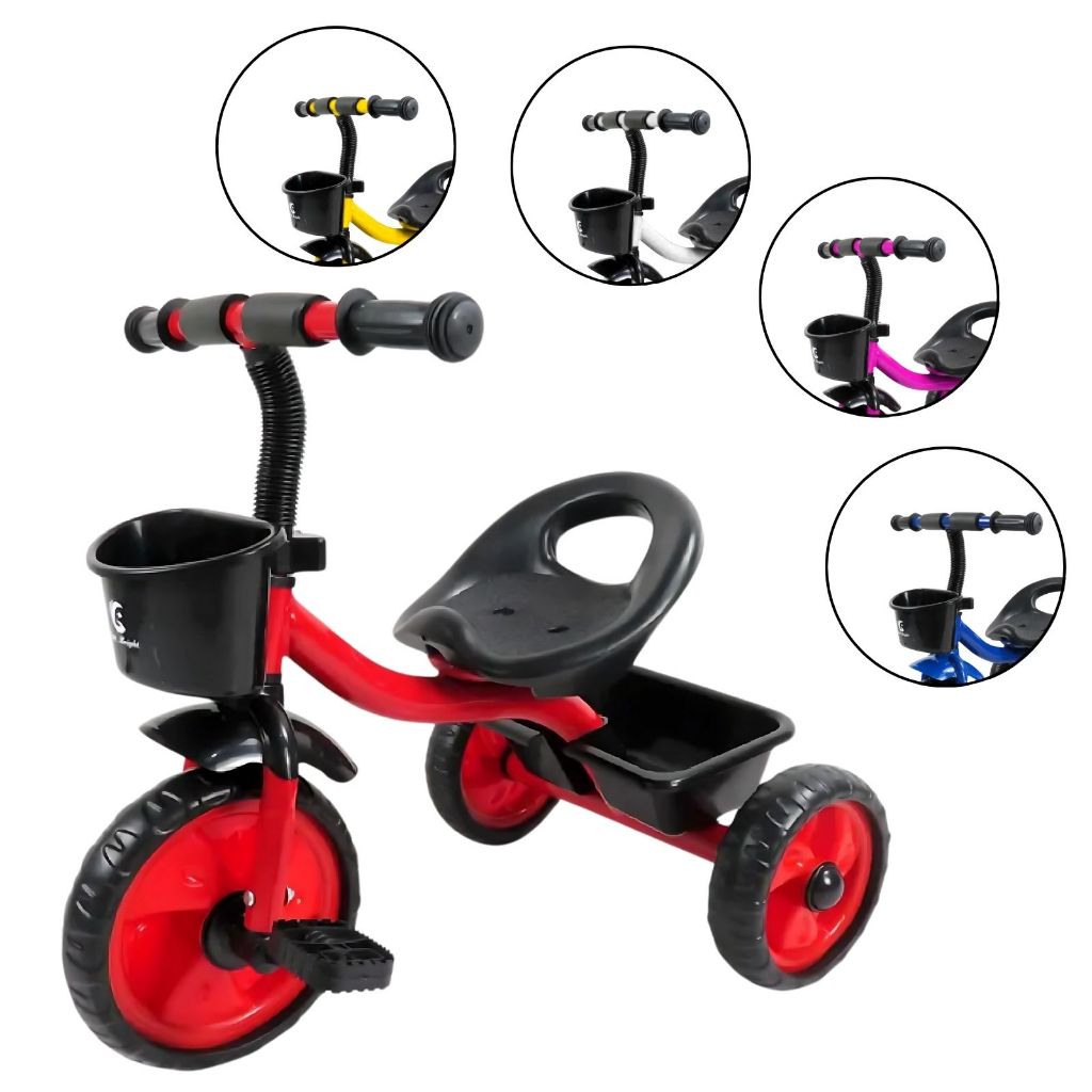 Triciclo Infantil com Pedal Atentu Motoca Passeio Menino Brinquedo em Oferta na Shopee