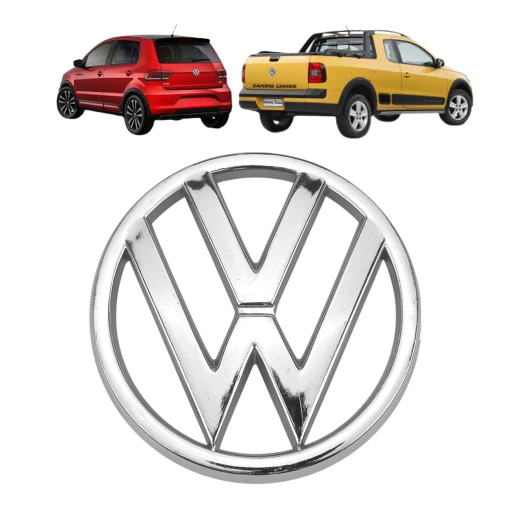 Emblema Grade Fox/Saveiro G6/Saveiro cross 15 a 23 Logo VW Cromado ou Preto