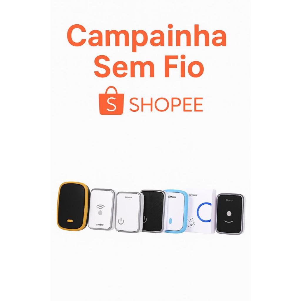 Campainha Residencial, Sem Fio, A Prova d'água Residencial com 32 Toques Longo Alcance em Oferta na Shopee