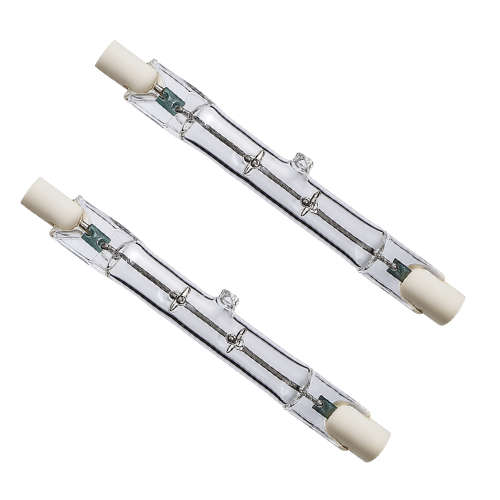 Kit c/ 2 Lâmpadas Palito Halógena R7s 150W 127V 78mm 2800K Luz Amarela Ourolux em Oferta na Shopee