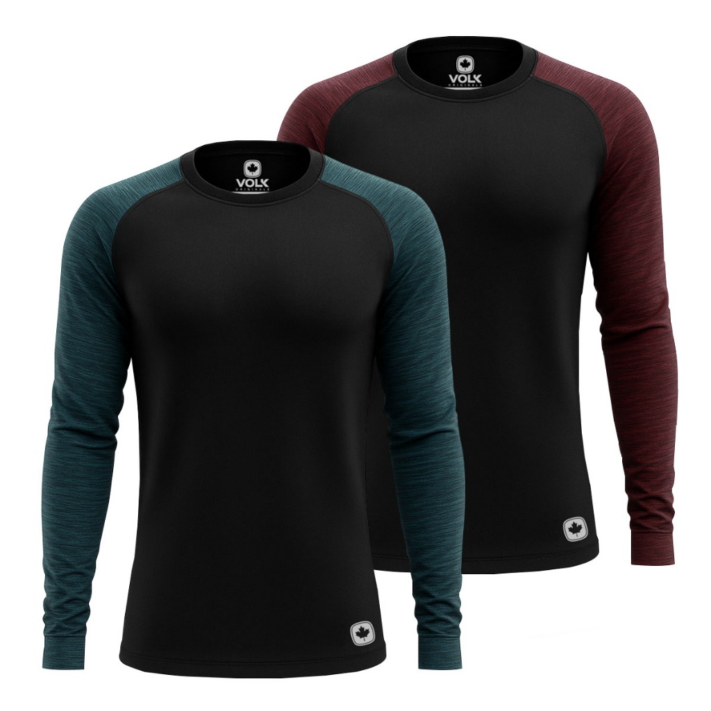Kit 2 Camisetas Térmicas Masculina Segunda Pele Proteção Solar UV50+ Academia Treino Praia