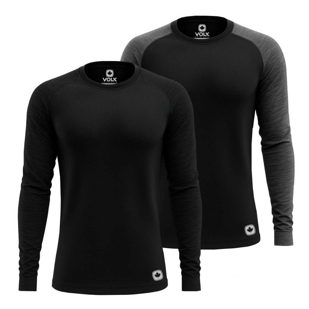 Kit 2 Camisetas Térmicas Masculina Segunda Pele Proteção Solar Uv50 Academia Treino