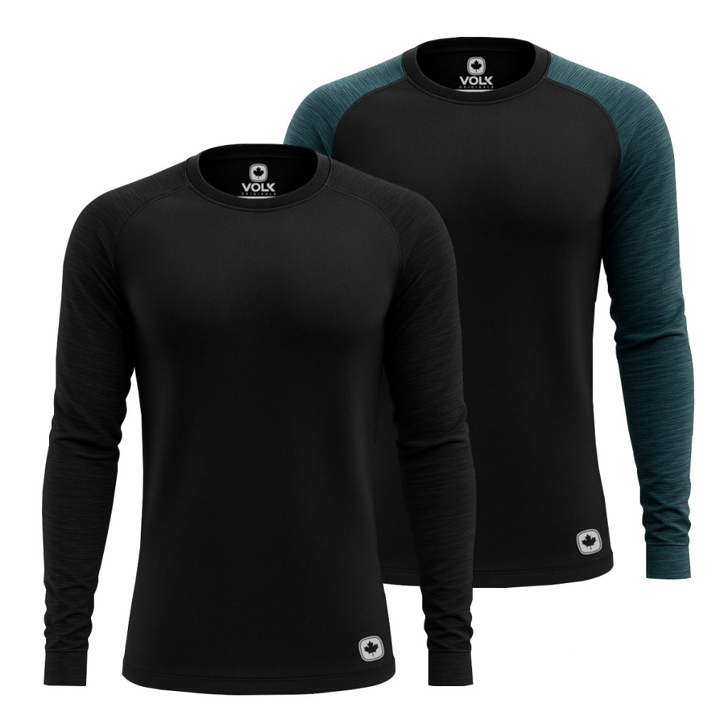 Kit 2 Camisetas Térmicas Masculina Segunda Pele Proteção Solar Uv50+ Academia Treino Praia