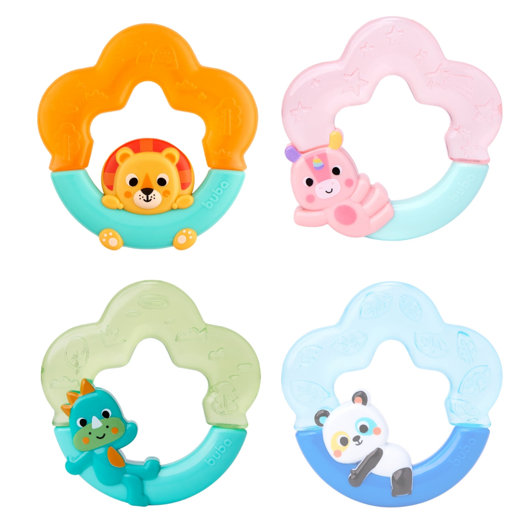 Mordedor para Bebê Macio Buba Brinquedo para Bebê 0 a 6 Meses Mordedor de Água em Oferta na Shopee