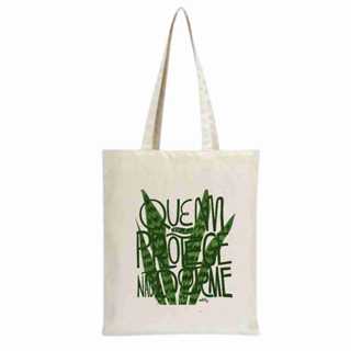 Bolsa Sacola Ecobag Ecologica algodão estampa QUEM ME PROTEGE NÃO DORME em Oferta na Shopee