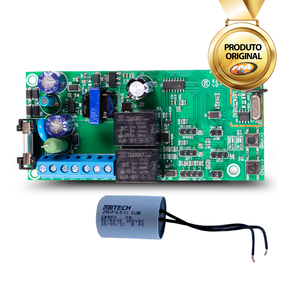 Placa De Comando Agility POP Freio + Capacitor 25uF PPA em Oferta na Shopee