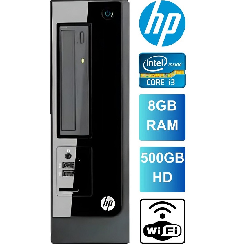 Computador HP Pro 3410 Core i3 8gb ram 500gb hd Wifi Garantia 3 Meses NF Trabalho Estudo Promoção