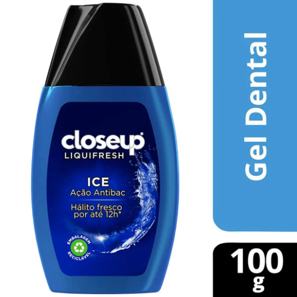 Gel Dental Closeup Liquifresh Ice Antibac 100g em Oferta na Shopee