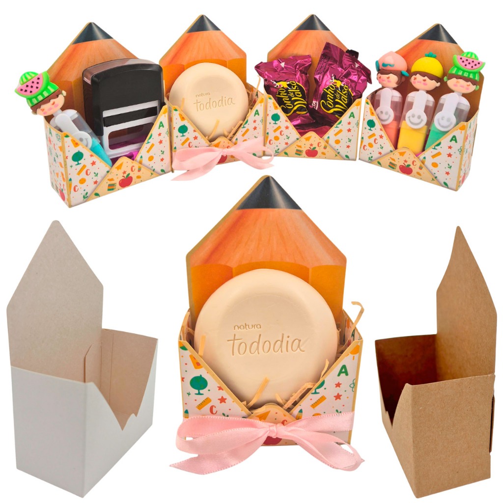 10 Caixas Envelope Peq. 12x8x4cm - Lembrancinhas, Dia dos Professores, sabonete Ou Presente. em Oferta na Shopee