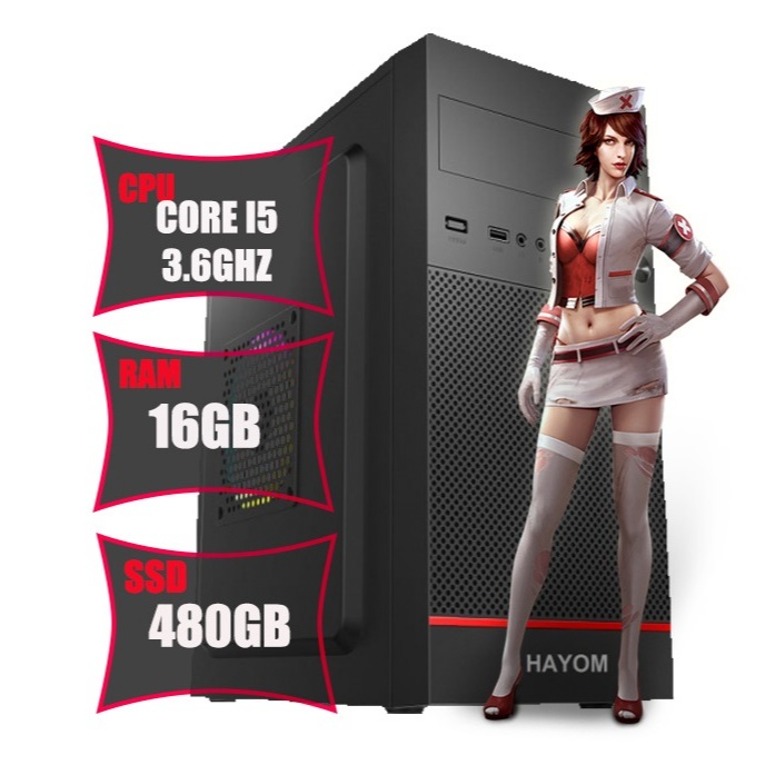 Pc Cpu Gamer Barato Intel Core I5 3.4ghz turbo Memória Ram 16gb Ssd 480gb