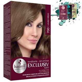 Tonalizante 700 Louro Médio Haskell em Oferta na Shopee