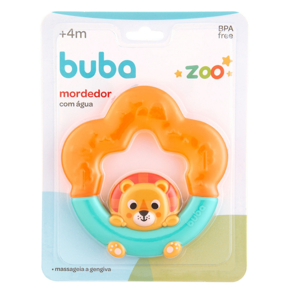 Mordedor de Bebê Buba para Menino Leão Brinquedo de Bebê