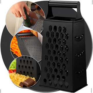 Ralador 4 Faces 100% Aço Inox Dourado Preto Luxo Resistente Cozinha Verduras Fácil de Usar em Oferta na Shopee