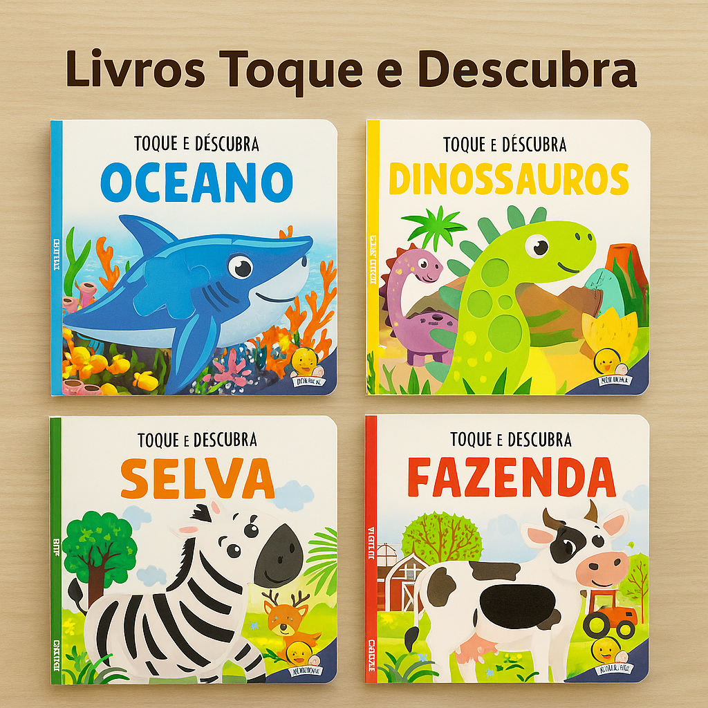 Livro Infantil Sensorial Animais Toque e Descubra Todolivro em Oferta na Shopee