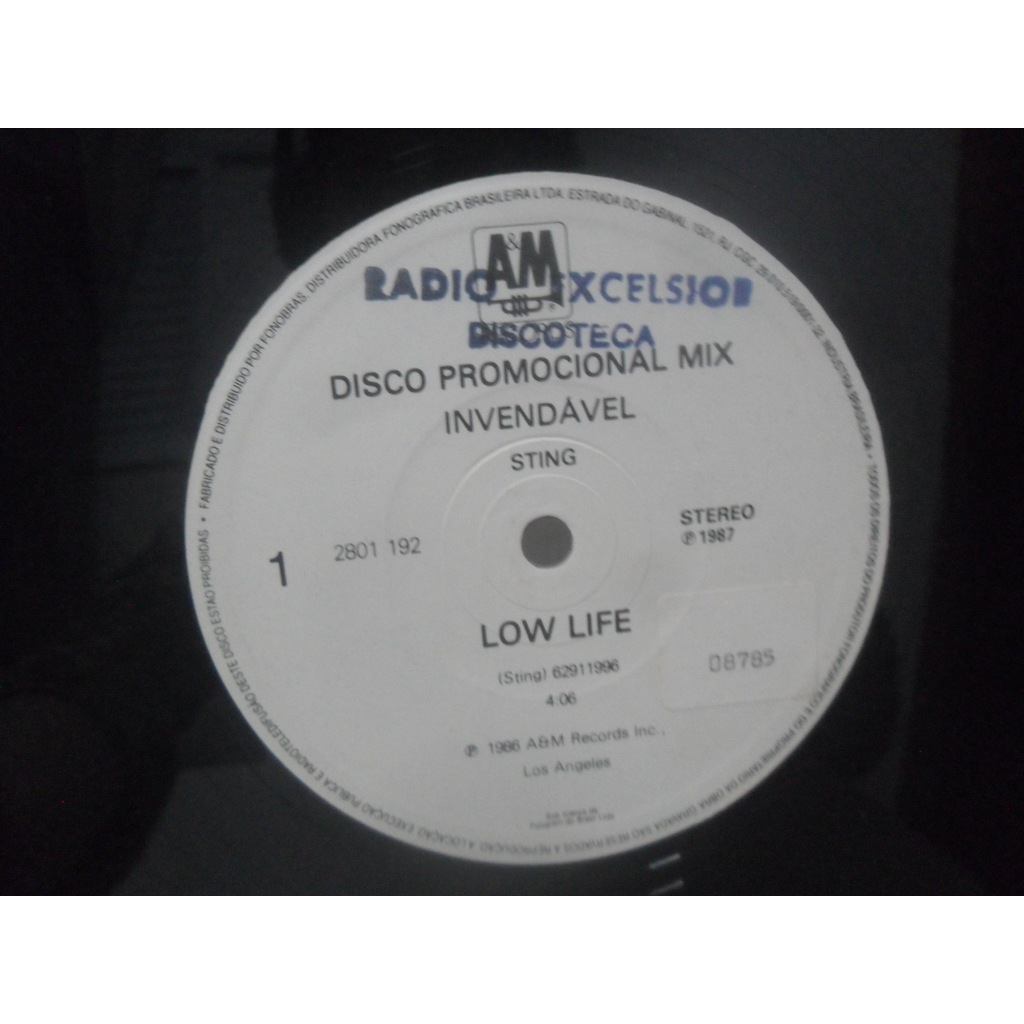 STING = LOW LIFE; DISCO MIX/ VINIL