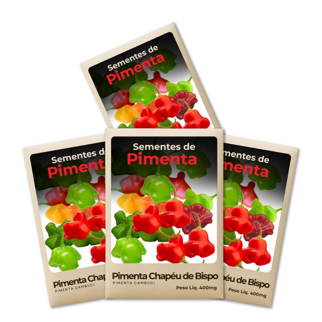 Semente Pimenta Cambuci Variedade produtiva e confiável - Kit 4un