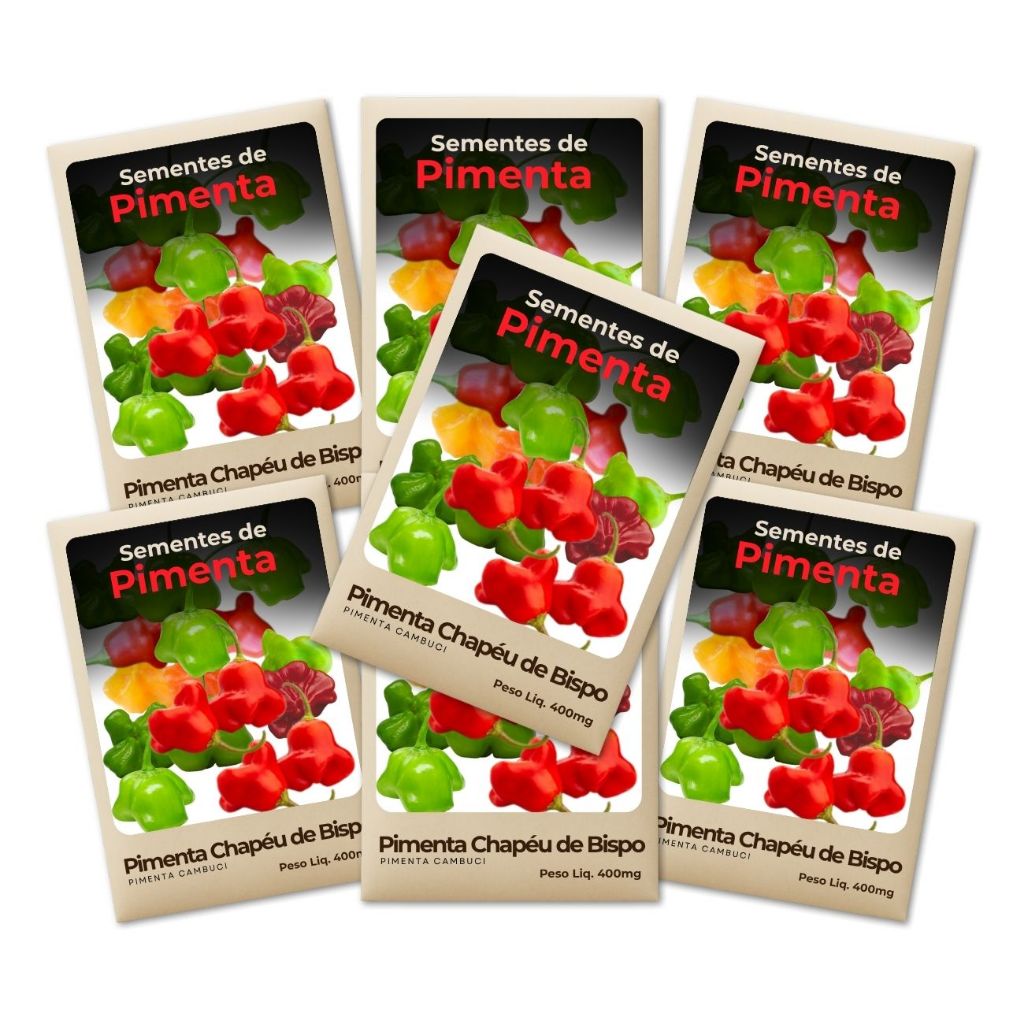 Semente de Pimenta Cambuci Variedade produtiva e confiável - Leve 7 Pct