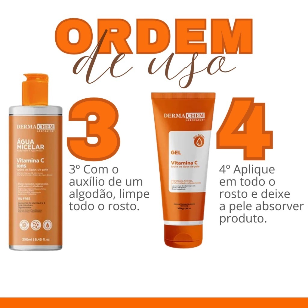 Kit Skin Care Clareador Facial Completo Vitamina C para Manchas, Melasma e Anti-idade — foto 3