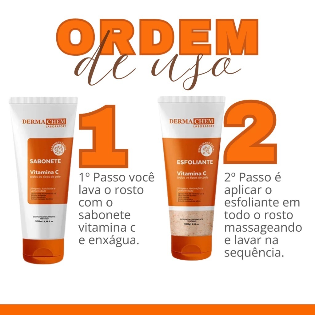 Kit Skin Care Clareador Facial Completo Vitamina C para Manchas, Melasma e Anti-idade — foto 2