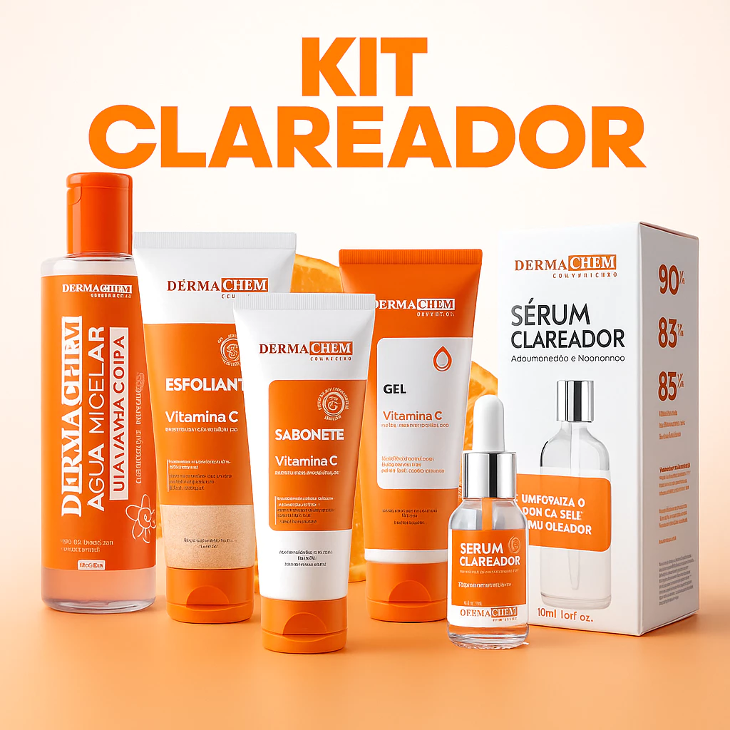 Kit Skin Care Clareador Facial Completo Vitamina C para Manchas, Melasma e Anti-idade — imagem 1