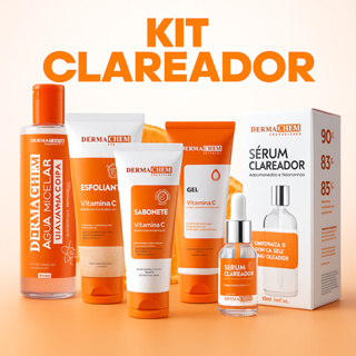 Kit Skin Care Clareador Facial Completo Vitamina C para Manchas, Melasma e Anti-idade em Oferta na Shopee